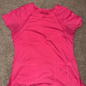 GREYS ANATOMY Women's Fuchsia Short Sleeve Top